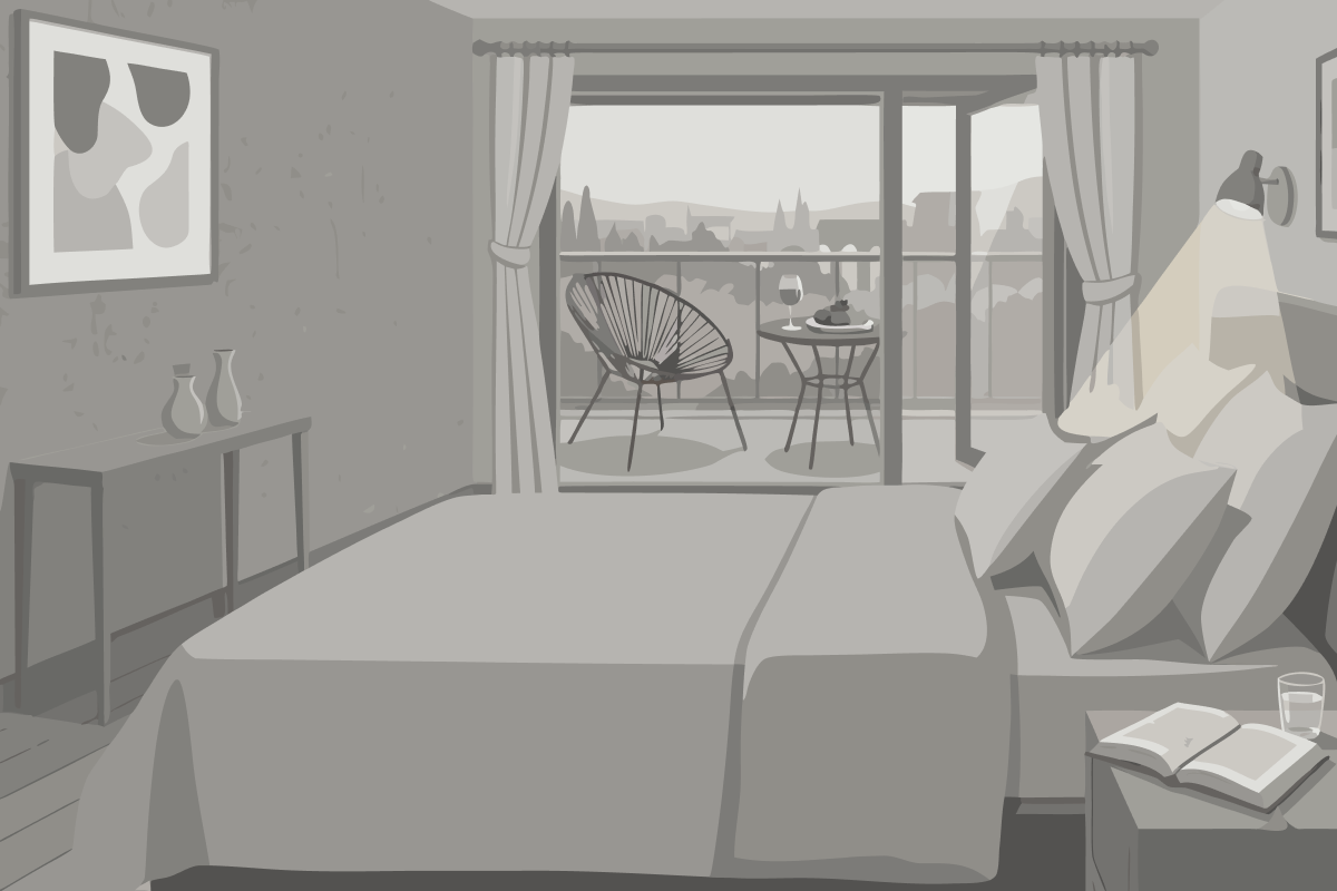 Chambre Double Standard avec Ventilateur